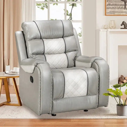 Big Size Faux Leather American Design Recliner Chair for Living Room