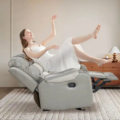 Big Size Faux Leather American Design Recliner Chair for Living Room