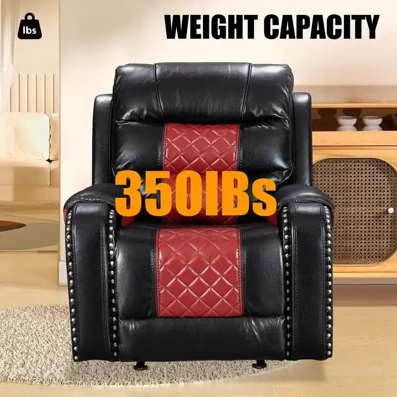 Big Size Faux Leather American Design Recliner Chair for Living Room