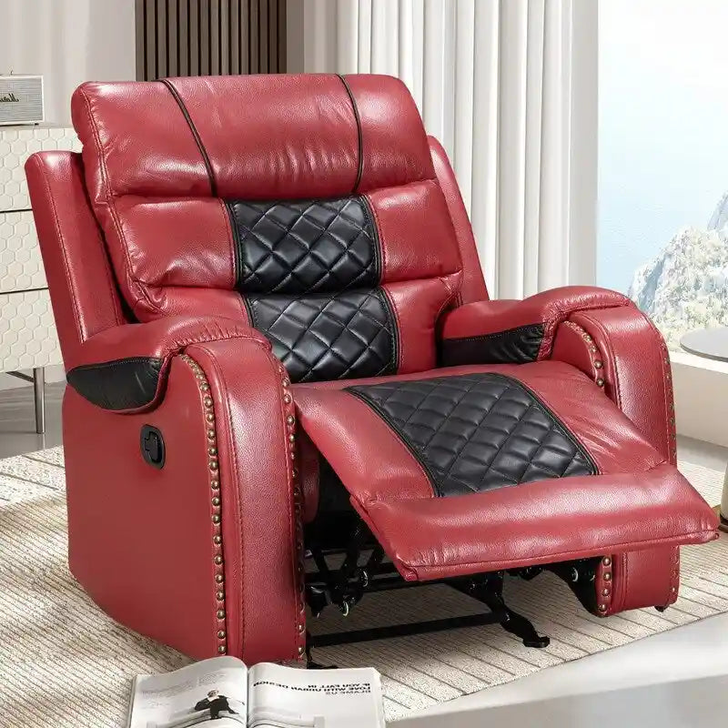 Big Size Faux Leather American Design Recliner Chair for Living Room