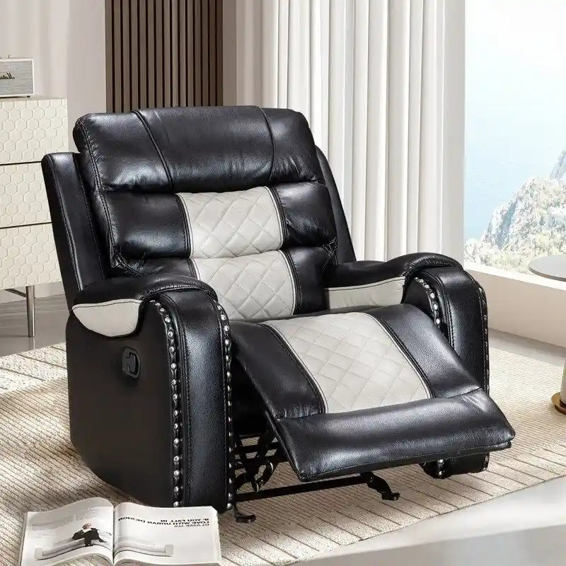 Big Size Faux Leather American Design Recliner Chair for Living Room