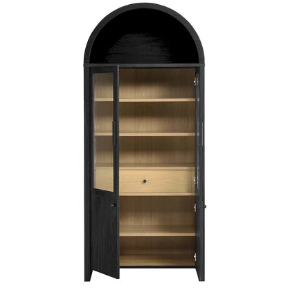 Evie Arched Tall Display Cabinet