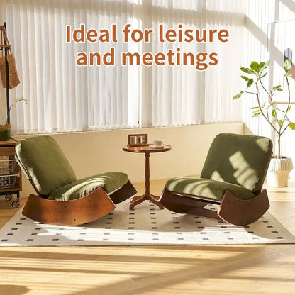 Modern Corduroy Accent Rocking Chair, Set of 1