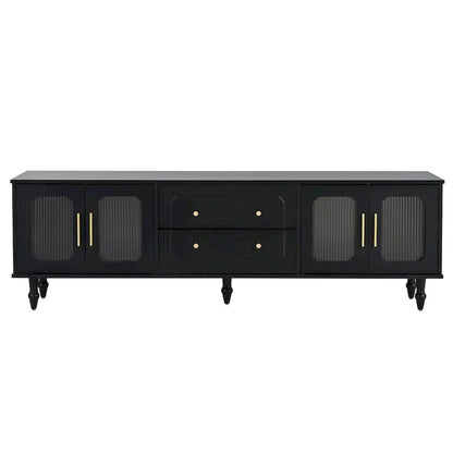 Practical Media Console with 2 Drawers and Cabinets