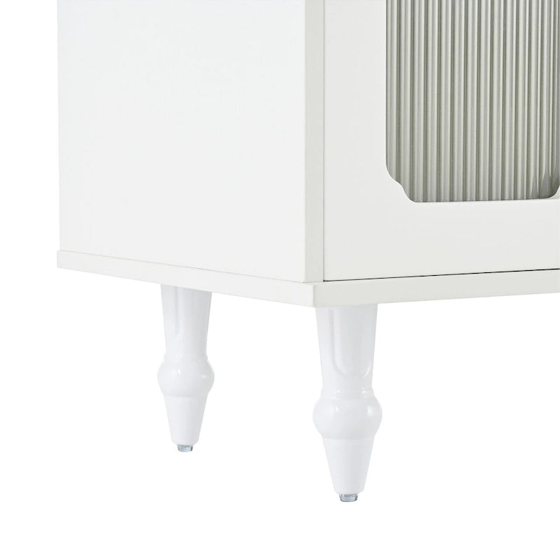 Practical Media Console with 2 Drawers and Cabinets