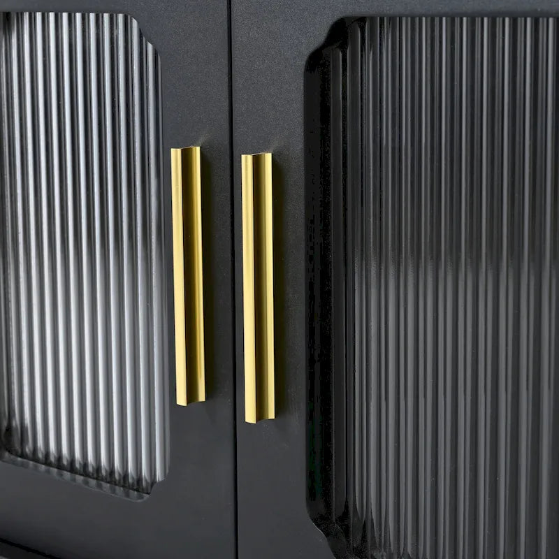 Practical Media Console with 2 Drawers and Cabinets