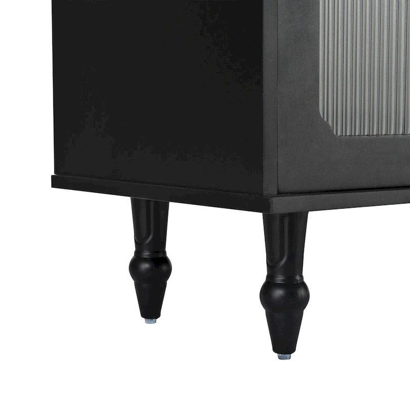 Practical Media Console with 2 Drawers and Cabinets