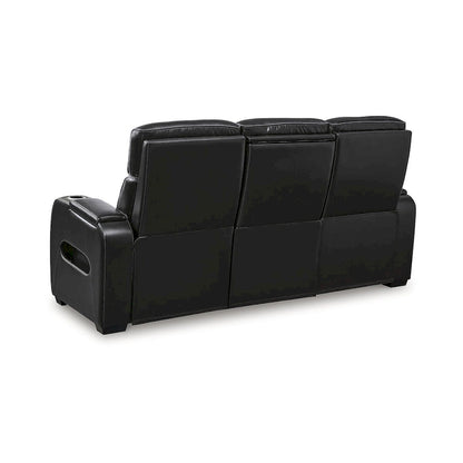 Signature Design by Ashley Boyington Black Power Reclining Sofa - 86W x 38D x 44H