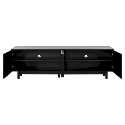 TV Stand,Arch Cabinets for TVs Up to 78,Entertainment Center with Solid Wood Legs with 2 Storage Cabinets,Media Console