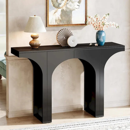 Console Table for Entryway, Modern Hallway Table Behind Couch Table