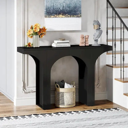 Console Table for Entryway, Modern Hallway Table Behind Couch Table