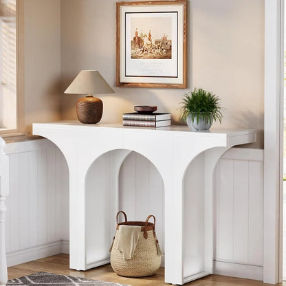 Console Table for Entryway, Modern Hallway Table Behind Couch Table