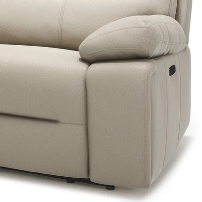 Malibu 79 2-Piece Leather Power Reclining Loveseat with Console and Cup Holders