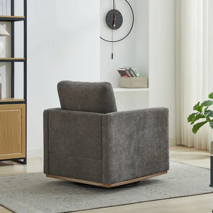 Modern Chenille Swivel Accent Chair, Set of 1
