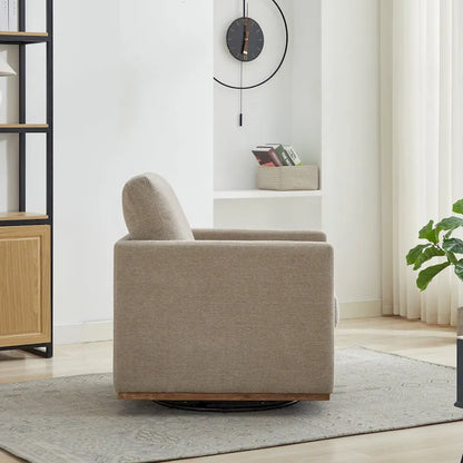 Modern Chenille Swivel Accent Chair, Set of 1