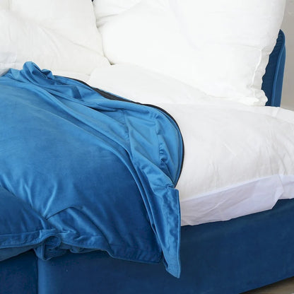 3-Seater Velvet Cloud Sectional Sofa, Down Feather Wide Deep Seat Modular Couch