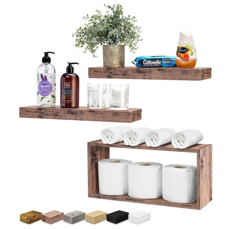 Sorbus Floating Shelves for Wall Set of 3 - 16L X 5.5W X 7.75H