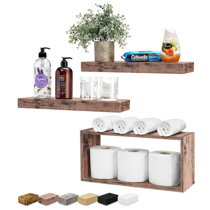 Sorbus Floating Shelves for Wall Set of 3 - 16L X 5.5W X 7.75H