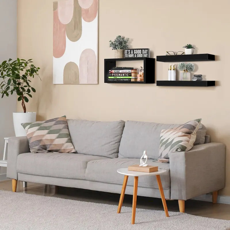 Sorbus Floating Shelves for Wall Set of 3 - 16L X 5.5W X 7.75H