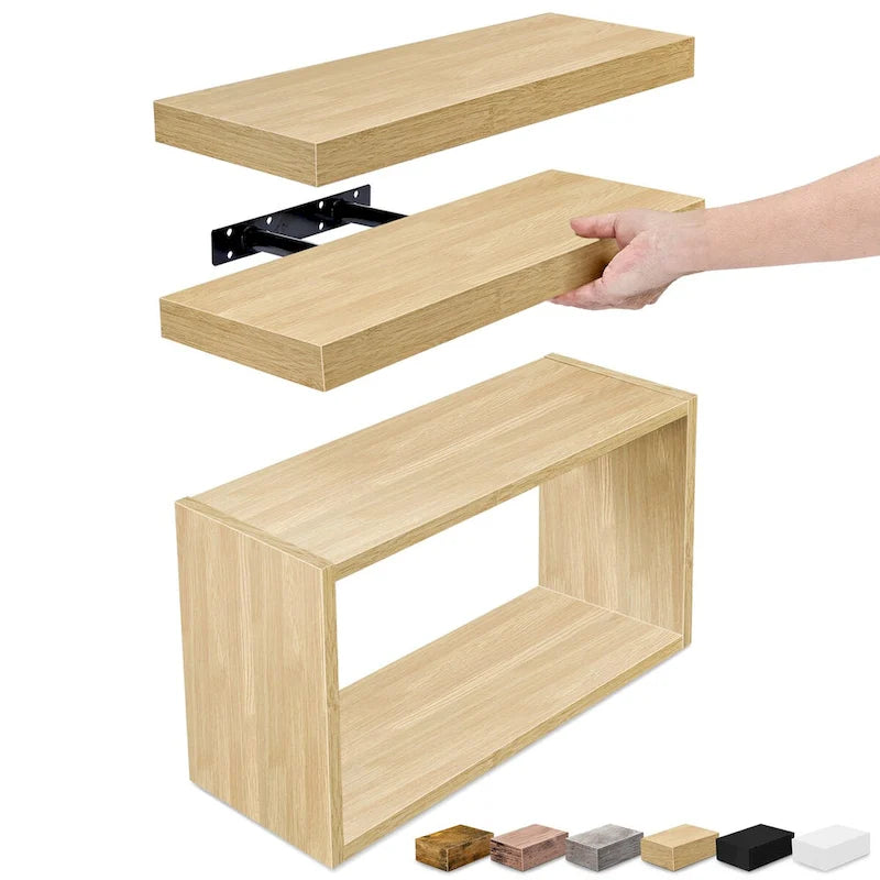 Sorbus Floating Shelves for Wall Set of 3 - 16L X 5.5W X 7.75H