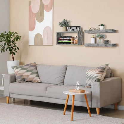 Sorbus Floating Shelves for Wall Set of 3 - 16L X 5.5W X 7.75H