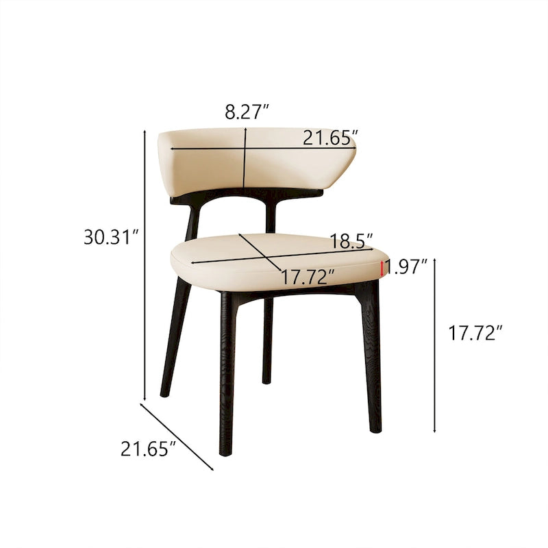 71 Modern Rectangular Dining Table with Stone Table-top, Wood Legs