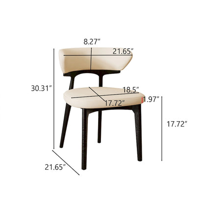 71 Modern Rectangular Dining Table with Stone Table-top, Wood Legs