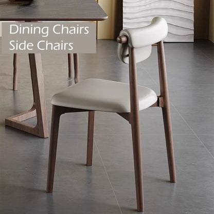 71 Modern Rectangular Dining Table with Stone Table-top, Wood Legs