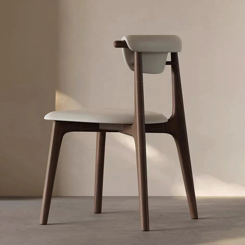 71 Modern Rectangular Dining Table with Stone Table-top, Wood Legs