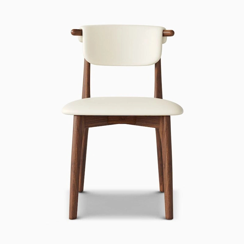 71 Modern Rectangular Dining Table with Stone Table-top, Wood Legs