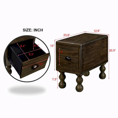 3-Piece Solid Wood Living Room Table Set