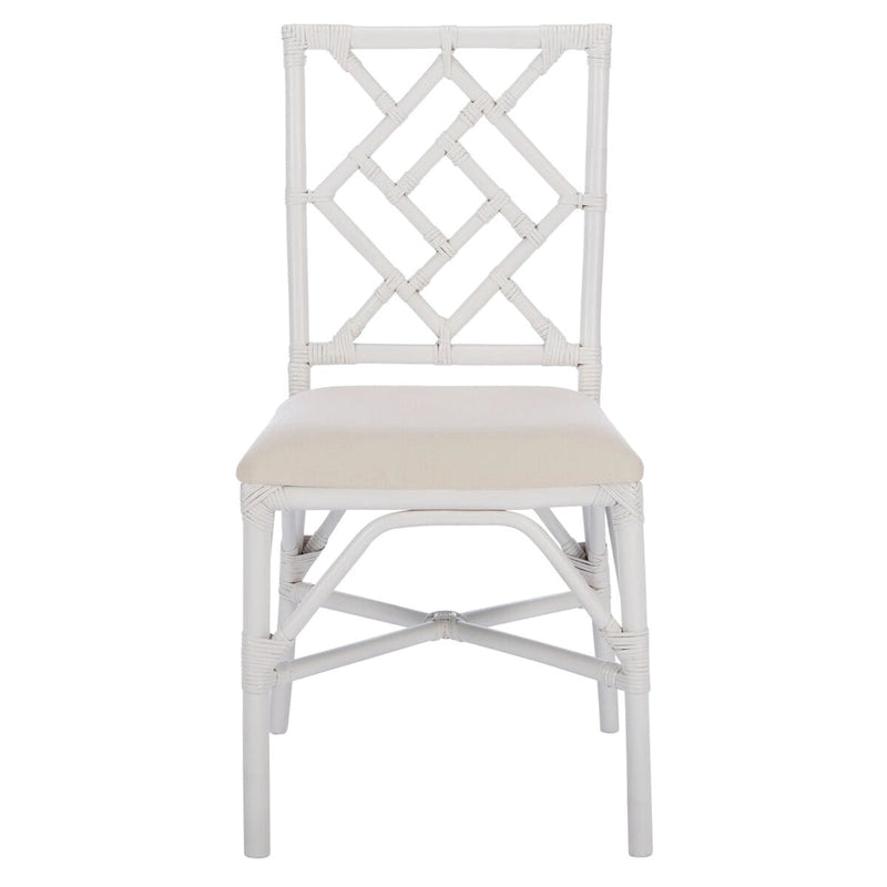 SAFAVIEH Maye Rattan Accent Chair with Cushion (Set of 2) - 18.5 W x 20.9 L x 35.8 H - 19Wx21Dx36H