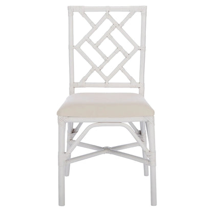 SAFAVIEH Maye Rattan Accent Chair with Cushion (Set of 2) - 18.5 W x 20.9 L x 35.8 H - 19Wx21Dx36H