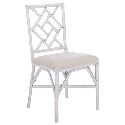 SAFAVIEH Maye Rattan Accent Chair with Cushion (Set of 2) - 18.5 W x 20.9 L x 35.8 H - 19Wx21Dx36H