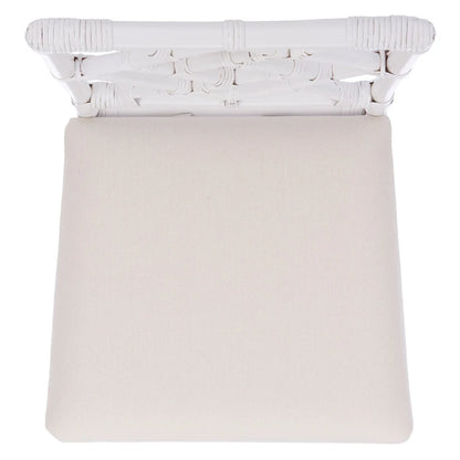 SAFAVIEH Maye Rattan Accent Chair with Cushion (Set of 2) - 18.5 W x 20.9 L x 35.8 H - 19Wx21Dx36H