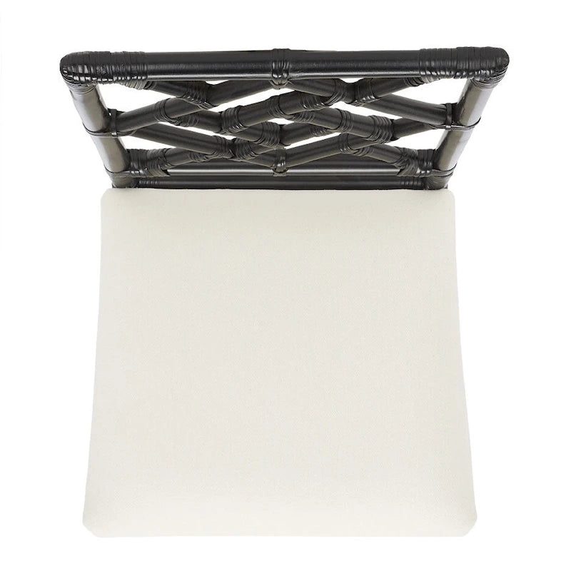 SAFAVIEH Maye Rattan Accent Chair with Cushion (Set of 2) - 18.5 W x 20.9 L x 35.8 H - 19Wx21Dx36H