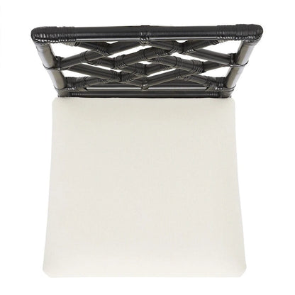 SAFAVIEH Maye Rattan Accent Chair with Cushion (Set of 2) - 18.5 W x 20.9 L x 35.8 H - 19Wx21Dx36H